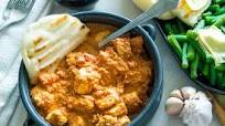 Chicken Tikka Masala with Buttered Na'an & Green Beans Chicken Tikka Masala with Buttered Na'an & Green Beans