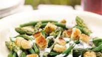 Asparagus and green bean Caesar-style salad Asparagus and green bean Caesar-style salad