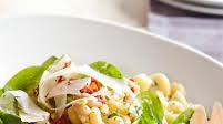 Greek Spinach-Pasta Salad with Feta and Beans Greek Spinach-Pasta Salad with Feta and Beans