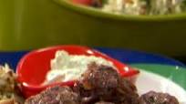 Greek Meatballs and Tzatziki Greek Meatballs and Tzatziki