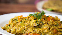 Baingan Bharta Recipe - Smoked Roasted Eggplant with Green Chillies and Ginger Video Baingan Bharta Recipe - Smoked Roasted Eggplant with Green Chillies and Ginger Video