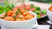 Greek Lima Beans with Dill and Spinach Greek Lima Beans with Dill and Spinach