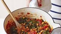Chana masala (chickpea curry) with spinach Chana masala (chickpea curry) with spinach