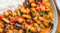 Aubergine and Chickpea Curry Aubergine and Chickpea Curry