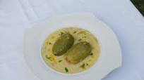 Sopa de pipianes rellenos Sopa de pipianes rellenos
