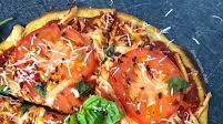 Chickpea Flour Margherita Pizza Chickpea Flour Margherita Pizza