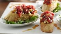 Tomato, Blue Cheese and Prosciutto Bruschetta Tomato, Blue Cheese and Prosciutto Bruschetta