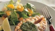Spicy Herb-Grilled Salmon Steaks Spicy Herb-Grilled Salmon Steaks