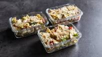 Chicken Caesar Pasta Salad Meal Prep | MYPROTEIN™ Chicken Caesar Pasta Salad Meal Prep | MYPROTEIN™