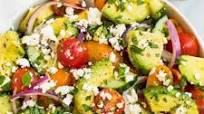 Cucumber Tomato Avocado Salad Cucumber Tomato Avocado Salad
