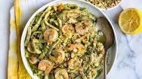 Shrimp Pesto Pasta Shrimp Pesto Pasta