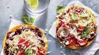 Black Bean Tostadas with Cabbage Slaw Black Bean Tostadas with Cabbage Slaw