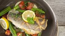 Seabass with Okra Seabass with Okra