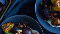 Balsamic Roasted Beets Over Greek Yogurt Hummus Balsamic Roasted Beets Over Greek Yogurt Hummus