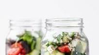 Low Carb Greek Salad Meal Prep Jars Low Carb Greek Salad Meal Prep Jars