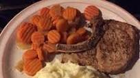 Pressure Cooker Bone-In Pork Chops, Baked Potatoes, and Carrots Pressure Cooker Bone-In Pork Chops, Baked Potatoes, and Carrots