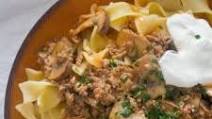 Beef Stroganoff with Ground Beef and Mushrooms Beef Stroganoff with Ground Beef and Mushrooms