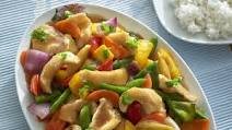 Fish and vegetable stir fry Fish and vegetable stir fry