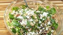MEDITERRANEAN ORZO AND BABY SPINACH SALAD MEDITERRANEAN ORZO AND BABY SPINACH SALAD