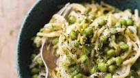 Spaghetti with Goat Cheese, Mint and Peas (Fast & Slow) Spaghetti with Goat Cheese, Mint and Peas (Fast & Slow)