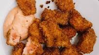 Darcie’s “Sitka Chicken” (Panko Fried King Salmon) Darcie’s “Sitka Chicken” (Panko Fried King Salmon)