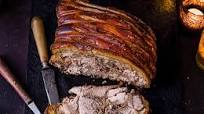 Hog roast with spiced apple stuffing Hog roast with spiced apple stuffing