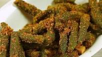 Crispy Andhra Bhindi Recipe Crispy Andhra Bhindi Recipe