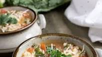 Cauliflower Kale Soup with Roasted Tomatoes Cauliflower Kale Soup with Roasted Tomatoes