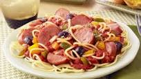 Smoked Sausage & Peppers Spaghetti Smoked Sausage & Peppers Spaghetti
