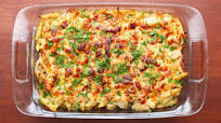 Cheesy Chicken Alfredo Pasta Bake Recipe by Tasty Cheesy Chicken Alfredo Pasta Bake Recipe by Tasty