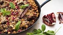 Spiced Lamb and Rice with Walnuts, Mint and Pomegranate Spiced Lamb and Rice with Walnuts, Mint and Pomegranate