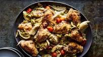 Sheet-Pan Chicken With Artichokes and Herbs Sheet-Pan Chicken With Artichokes and Herbs