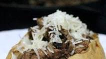 Philly Cheesesteak Loaded Baked Potato Philly Cheesesteak Loaded Baked Potato