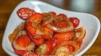 Sauteed Onion and Hotdog with Ketchup Sauteed Onion and Hotdog with Ketchup