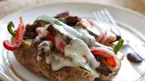 Loaded Philly Cheesesteak Baked Potato Loaded Philly Cheesesteak Baked Potato