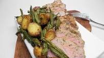 Air Fryer Mustard-Crusted Pork Tenderloin with Potatoes and Green Beans Air Fryer Mustard-Crusted Pork Tenderloin with Potatoes and Green Beans