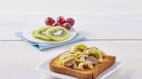 Pan tostado con fruta Pan tostado con fruta