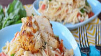 Lemon Bruschetta Pasta with Grilled Chicken Lemon Bruschetta Pasta with Grilled Chicken