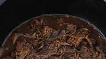 Slow Cooker Shredded Beef with Balsamic Peanut Sauce Slow Cooker Shredded Beef with Balsamic Peanut Sauce