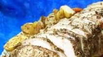 Oven-Roasted Pork Tenderloin with Roasted Potatoes and Vegetables Oven-Roasted Pork Tenderloin with Roasted Potatoes and Vegetables