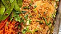 Baked Salmon in Foil with Asian Butter Baked Salmon in Foil with Asian Butter