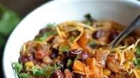 Instant Pot Vegetarian Chili with Sweet Potatoes Instant Pot Vegetarian Chili with Sweet Potatoes