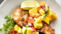 Jerk Chicken with Mango Avocado Salsa Jerk Chicken with Mango Avocado Salsa
