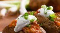 Chicken Bacon Ranch Baked Potatoes Recipe by Tasty Chicken Bacon Ranch Baked Potatoes Recipe by Tasty