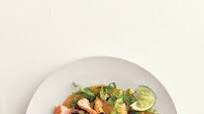 Salmon, Black Bean, and Corn Tostadas Salmon, Black Bean, and Corn Tostadas