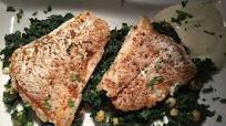Cod on Bed Of Spinach and Chickpeas Cod on Bed Of Spinach and Chickpeas