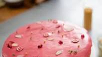 Lemon Almond Cake with Cranberry Glaze Lemon Almond Cake with Cranberry Glaze