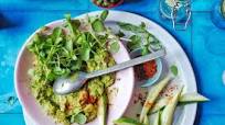 Super easy guacamole with spiced cucumber Super easy guacamole with spiced cucumber