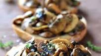 White Truffle Balsamic Mushroom Bruschetta White Truffle Balsamic Mushroom Bruschetta