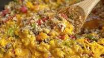 Cheesy Taco Ground Beef & Cauliflower Rice Skillet Cheesy Taco Ground Beef & Cauliflower Rice Skillet